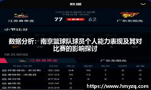 数据分析：南京篮球队球员个人能力表现及其对比赛的影响探讨
