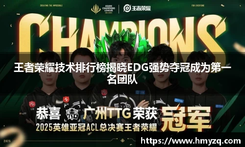 王者荣耀技术排行榜揭晓EDG强势夺冠成为第一名团队